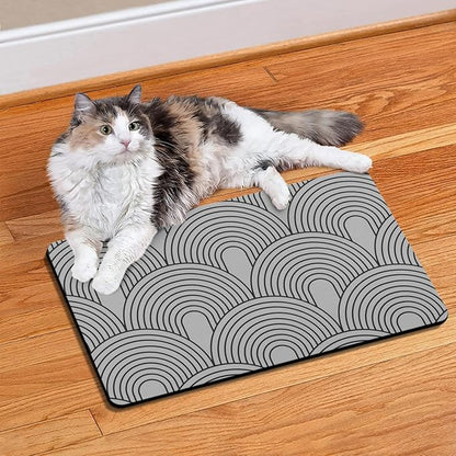 Dog Food Mats for Floors Absorbent, Pet Cat Food Mat - Image 7