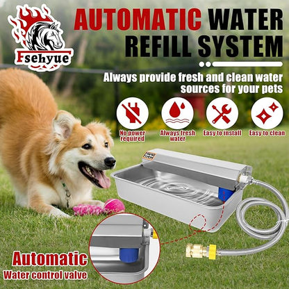 Automatic Dog Water Dispenser 2 Gal/7.57L Outdoor Dog Water Bowl Auto-Fill - Image 5