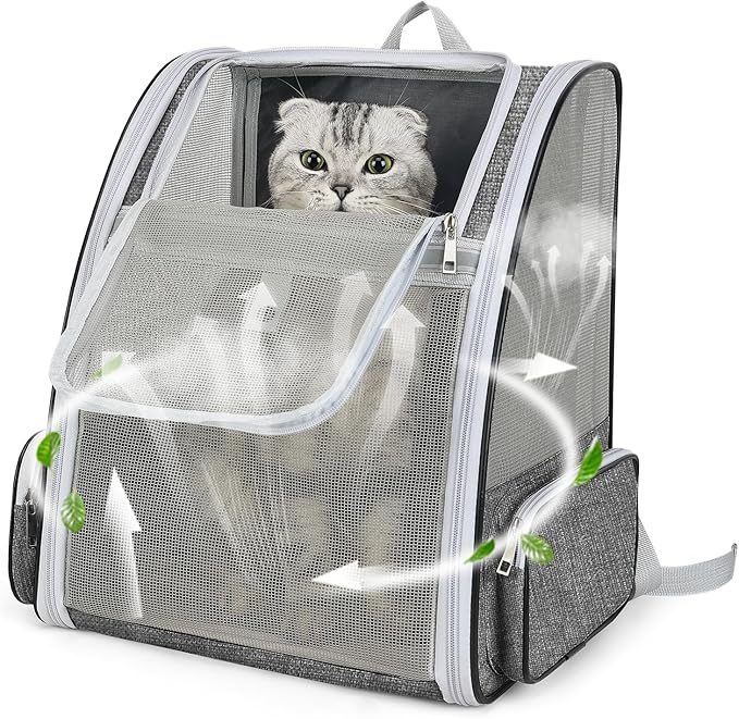 Cat Backpack Carrier Large Pet Backpack by ZEJOROSE