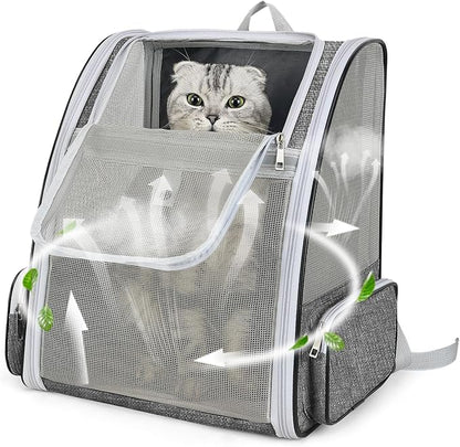 Cat Backpack Carrier Large Pet Backpack by ZEJOROSE