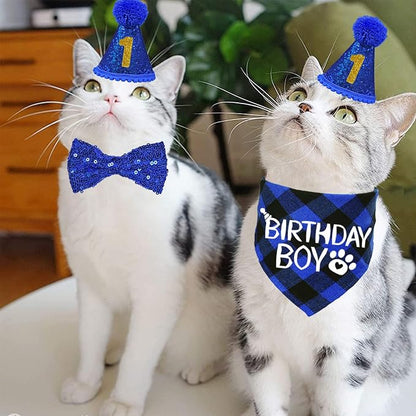STMK Cat Birthday Decorations, Cat Birthday Hat - Image 7