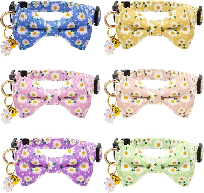 6 Pack Breakaway Cat Collars by Guiqulai