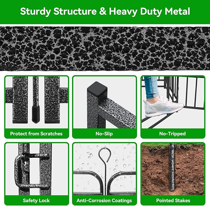 Heavy Duty Dog Playpen: 16 Steel Panels 47" Height, Square Steel Pipe - Image 7