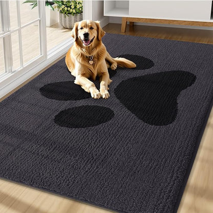 Buganda Dog Door Mat for Muddy Paws, Absorbent Dirt Trapper Non Slip Indoor by Buganda