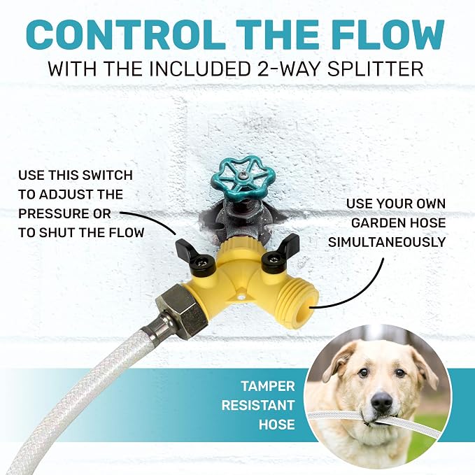 Scuddles Outdoor Dog Water Fountain – Step-On Dog Sprinkler Toy - Image 4
