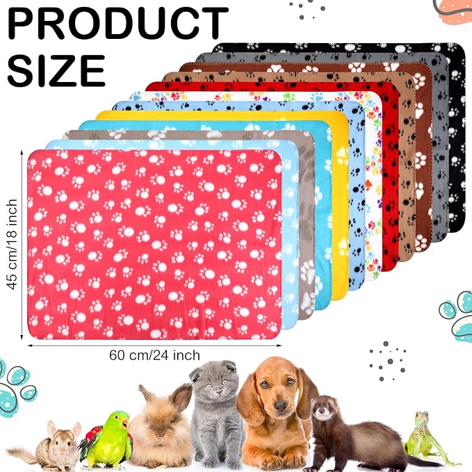 Tegeme 12 Pieces Fleece Blankets - Image 2