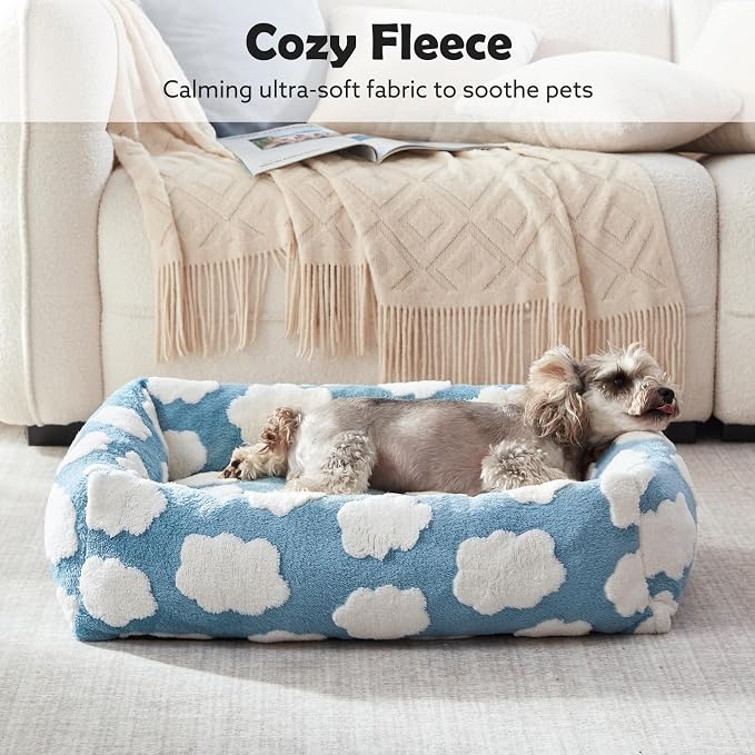 JOEJOY Small Dog Bed for Small Dogs, Rectangle Washable Orthopedic Dog Bed - Image 3