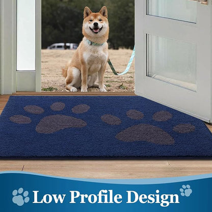 Buganda Dog Door Mat for Muddy Paws, Absorbent Dirt Trapper Washable Indoor - Image 6