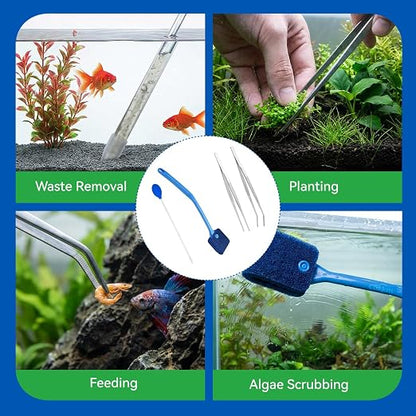 6 Pcs Aquarium Gravel Cleaner Set, Fish Tank Accessories, Fish Tank Cleaning Kit - Image 5
