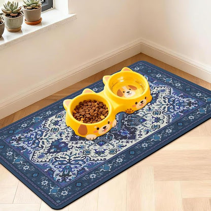 Pet Feeding Mat for Floors Waterproof Dog Mat for Food and Water Absorbent by Unknown