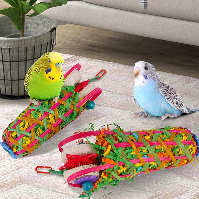 Kyouki Parakeets Toys, Love Birds, Small & Medium Parrots, Fun Foraging & - Image 4