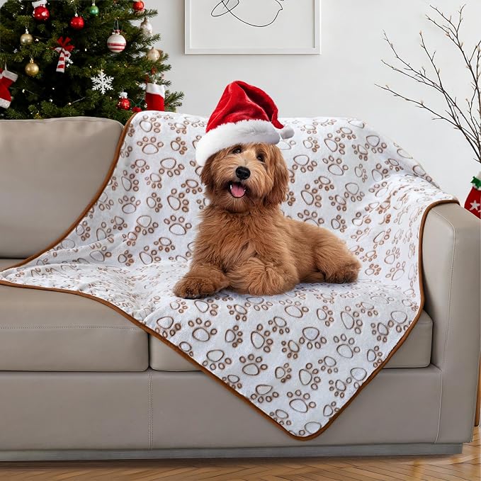 Stuffed Large Brown Premium Soft Dog Blanket, - Image 9