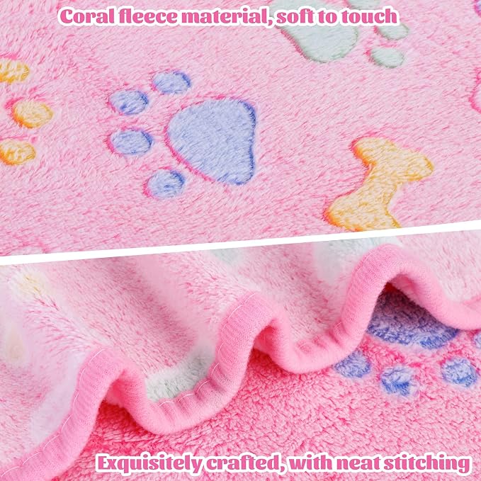 MCEAST 30 Pieces Fluffy Dog Cat Blanket - Image 3