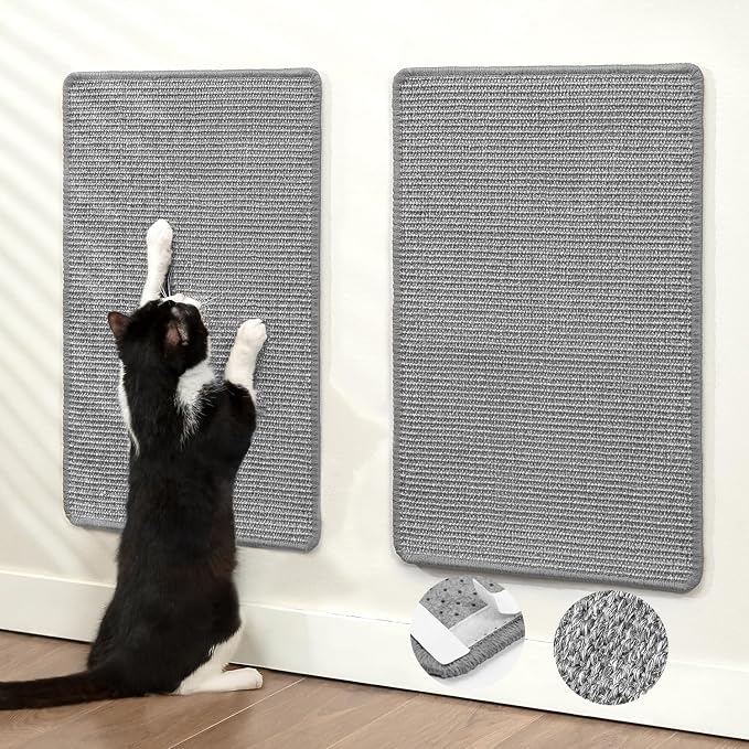 Cat Scratcher Mat, Natural Sisal Cat Scratch Pad by Conlun