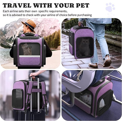 Pawtners Dog Carrier Backpacks Large Cat Backpack - Image 7