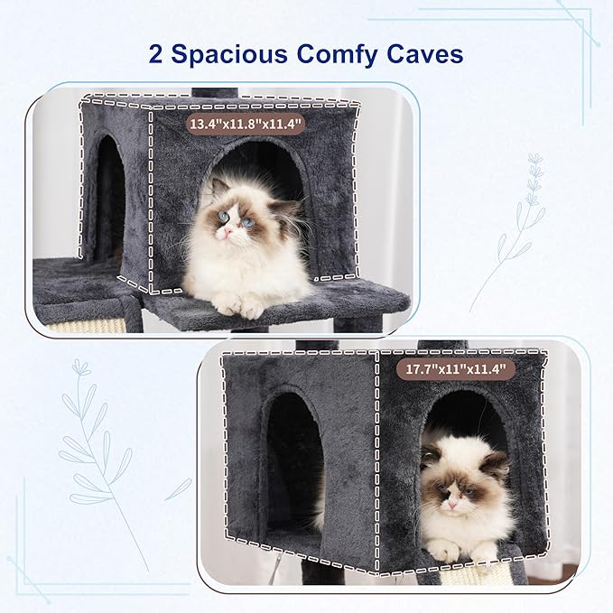 Cat Tree for Indoor Cats, Sturdy Cat Tree House - Image 3