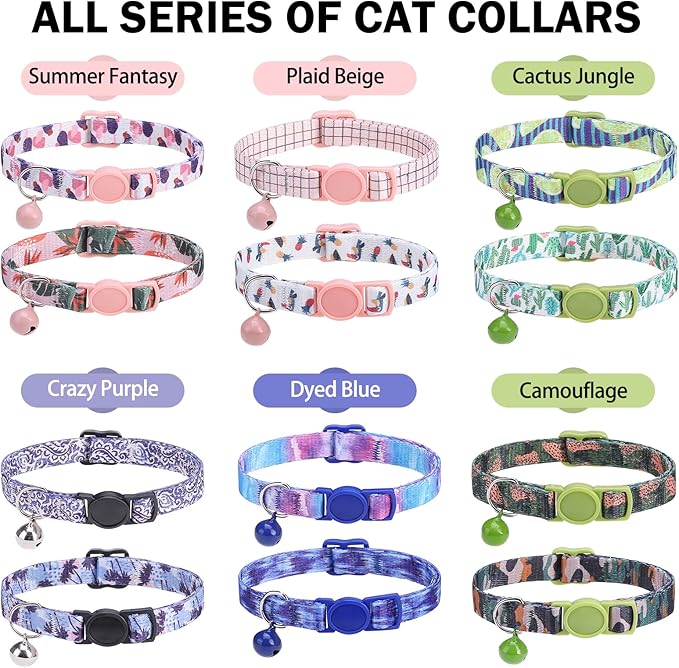Breakaway Cat Collars for Girl Boy Cats, Fall Winter All Weather Cat Collar - Image 8