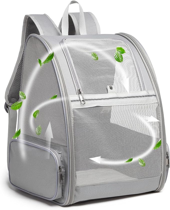 Texsens Pet Backpack Carrier for Small Cats Dogs | Ventilated Design, Safety by TEXSENS