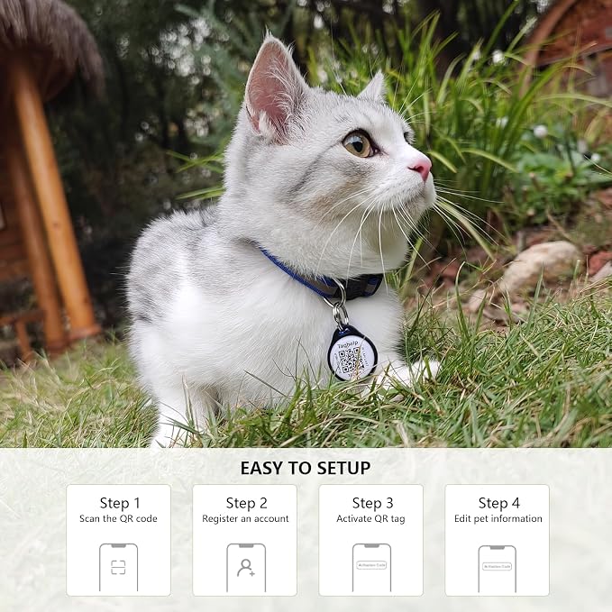 2-Pack QR Code Pet ID Dog cat Tags - Image 7