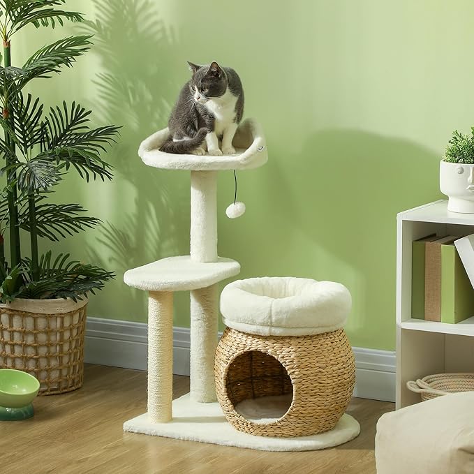 PawHut 31" Cat Tree, Cat Tower for Indoor Cats - Image 2