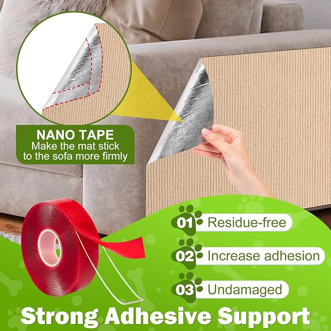 196.8x15.8 Cat Wall Scratcher Mat - Image 4