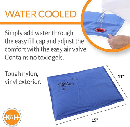 K&H Pet Products Coolin' Pet Pad Blue Small 11 X 15 Inches - Image 2