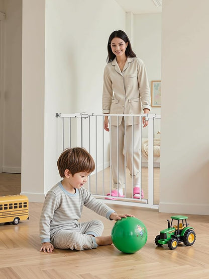29.5-40.5" Baby Gate for Stairs, Dog Gate for Doorways, Walk Thru Auto Close - Image 8