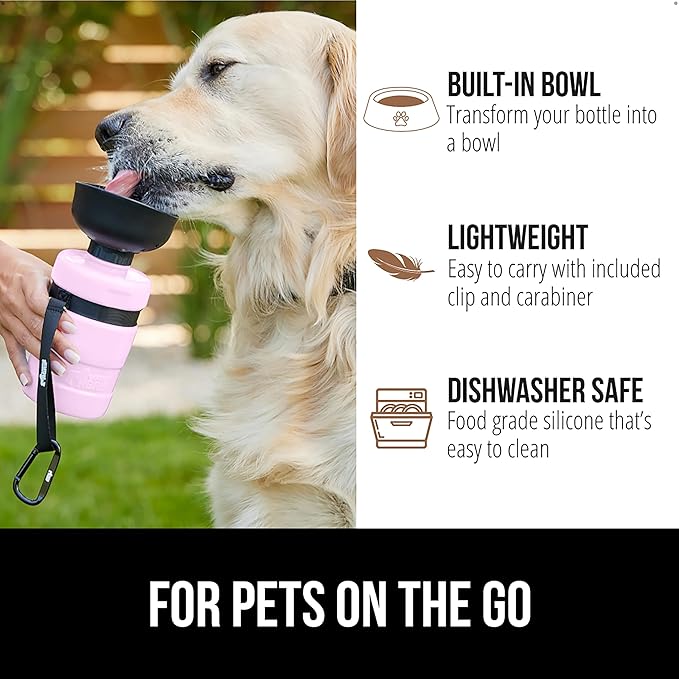 GORILLA GRIP Dog Water Bottle, Portable Water Bowl Dispenser - Image 5