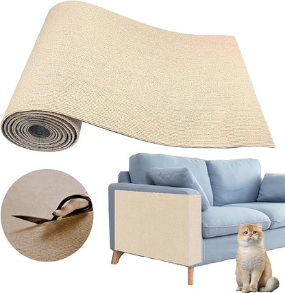 Cat Scratching Carpet Mat, Self-Adhesive Trimmable Cat Climbing Post Covered by SREBAY