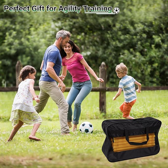 6 FT Agility Poles for Soccer, Basketball, Equestrian, Pet Training, 4/6/8/10 - Image 7