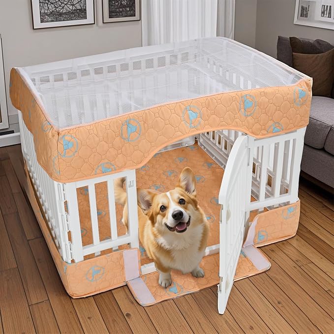 PJYuCien Dog Playpen Bottom Pad and Cover Fits - Image 8