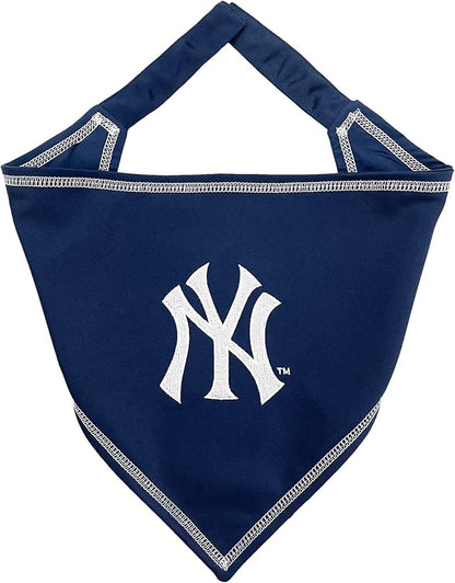 Pets First MLB New York Yankees TIE Bandana, Small/Medium. Dog Bandana Scarf Bib by PETSFIRST