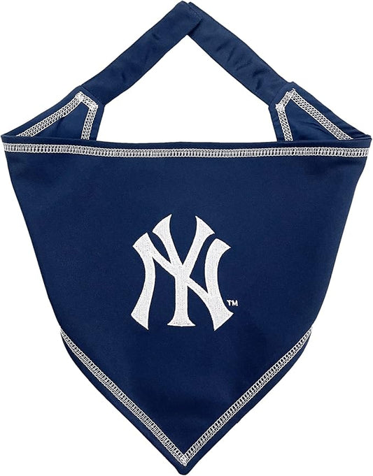 Pets First MLB New York Yankees TIE Bandana, Small/Medium. Dog Bandana Scarf Bib by PETSFIRST