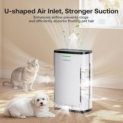 Pet Air Purifier Large Home 4200 sq ft, Suck up Floating Cat Dog Hair Dander - Image 2