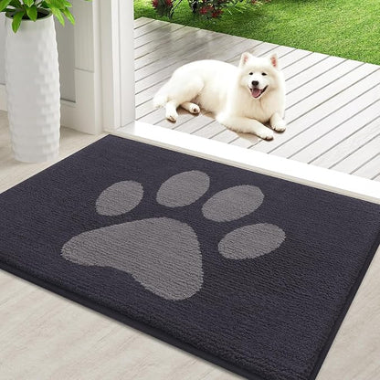 Buganda Dog Door Mat for Muddy Paws, Absorbent Dirt Trapper Non Slip Indoor by Buganda