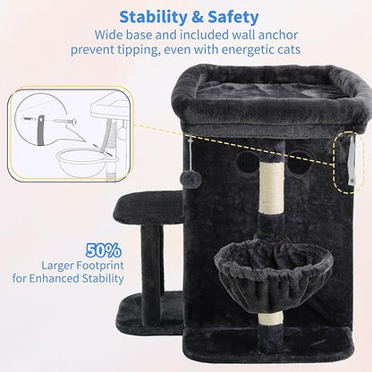 Heybly Cat Tree, 25.6-inch Cat Tower - Image 6