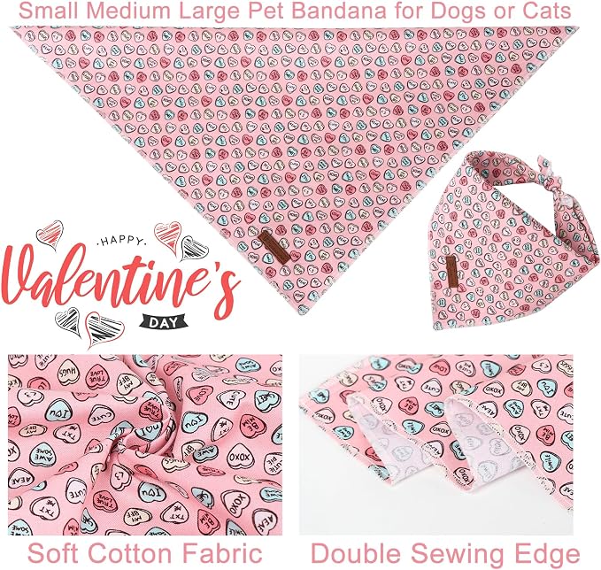 Valentine Dog Bandana - Image 4