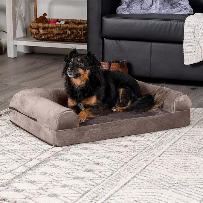 Furhaven Orthopedic Dog Bed for Medium/Small Dogs w/ Removable Bolsters & - Image 3