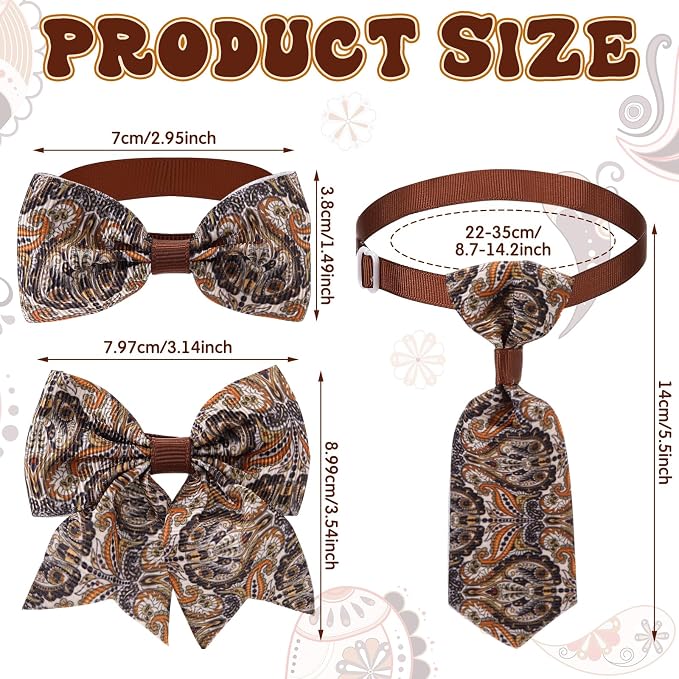 Reginary 100 Pieces Dog Bow Tie Collar Set Include 40 Dog Neckties, and 30 - Image 2