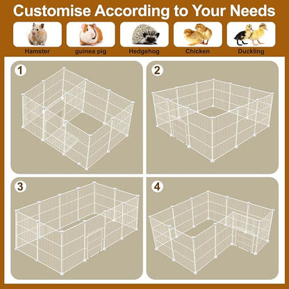 12 Panels Small Animal Playpen, Pet Playpen, C&C Cage - Image 3