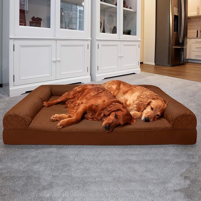 Furhaven Orthopedic Dog Bed for Large Dogs w/ Removable Bolsters & Washable - Image 3