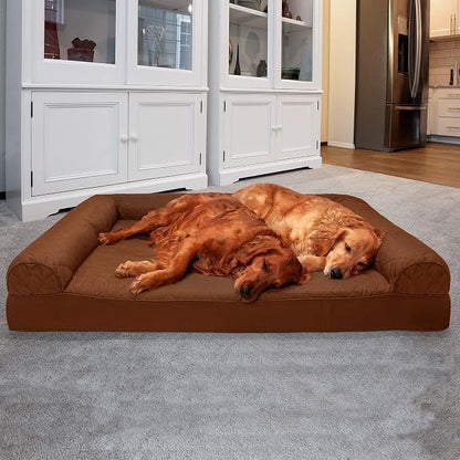 Furhaven Orthopedic Dog Bed for Large Dogs w/ Removable Bolsters & Washable - Image 3