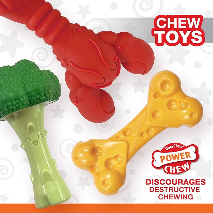 Nylabone Power Chew Toy Bundle, Cute Dog Toys - Image 3