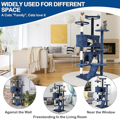 Heavy Duty Cat Tree Tower, Cat Condo, Hanging Ball - Image 7