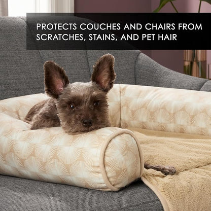 Nicole Miller New York PET Kendall Fluted Geo Cozy Couch Protector Pet Bed - Image 5