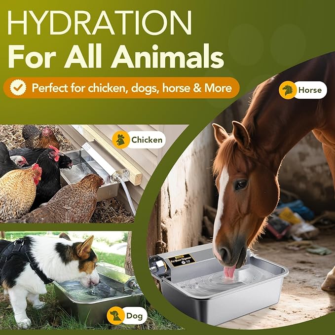 Automatic Water Dispenser for Dogs 2 Gallons, 304 Stainless Steel Dog Water - Image 3