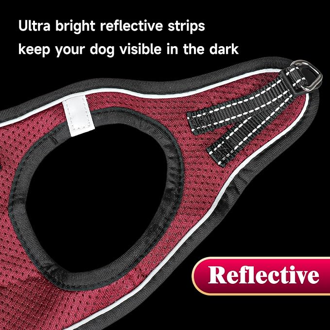 YIMEIS Dog Harness and Leash Set, No Pull Soft Mesh Pet Harness, Reflective - Image 7