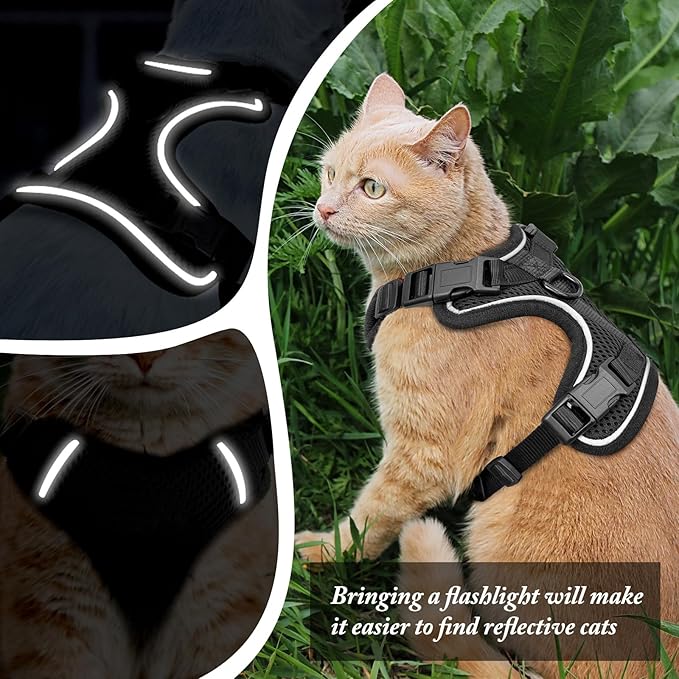 Cat Harness and Leash Set, Cat Car Harness, Soft and Breathable Vest - Image 2