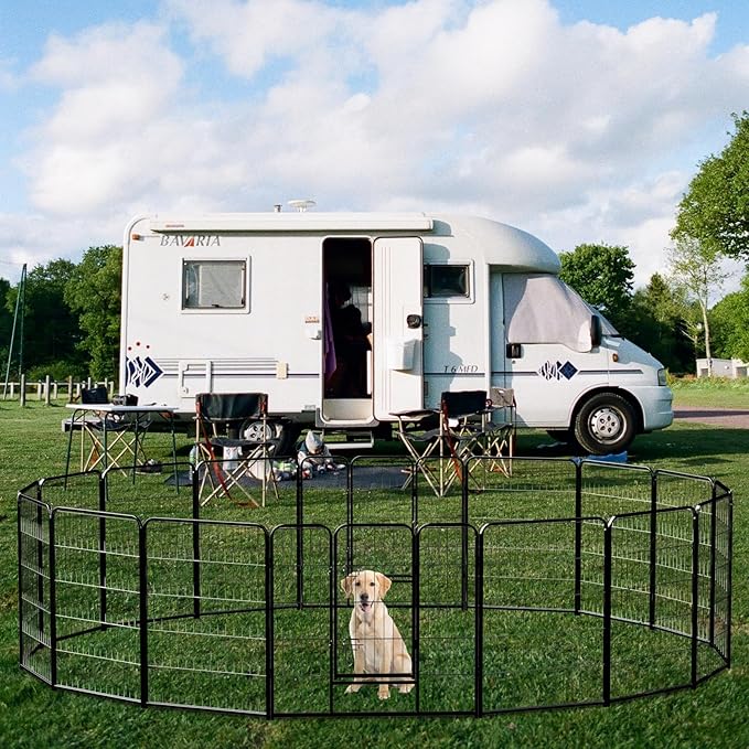 NEWBULIG Dog Playpen 16 Panels 32" Height Foldable Heavy Duty Metal Dog - Image 7