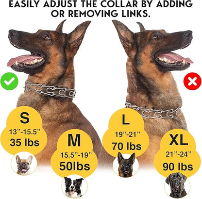 PetJett Prong Collar for Dogs Training Collar Adjustable Choke Collar for Dog - Image 7